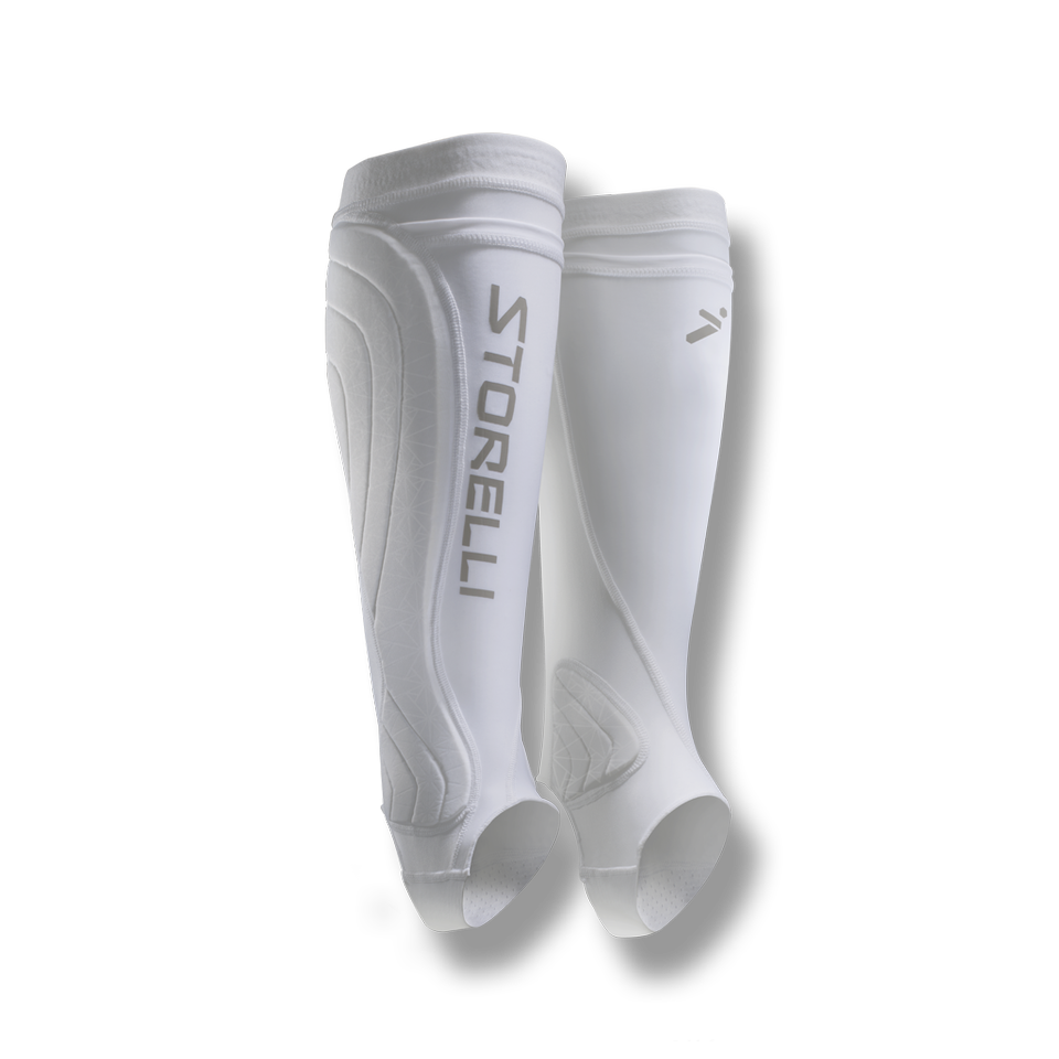 Storelli BodyShield Soccer Leg Guard & Shin Guard - Black/White (x2)
