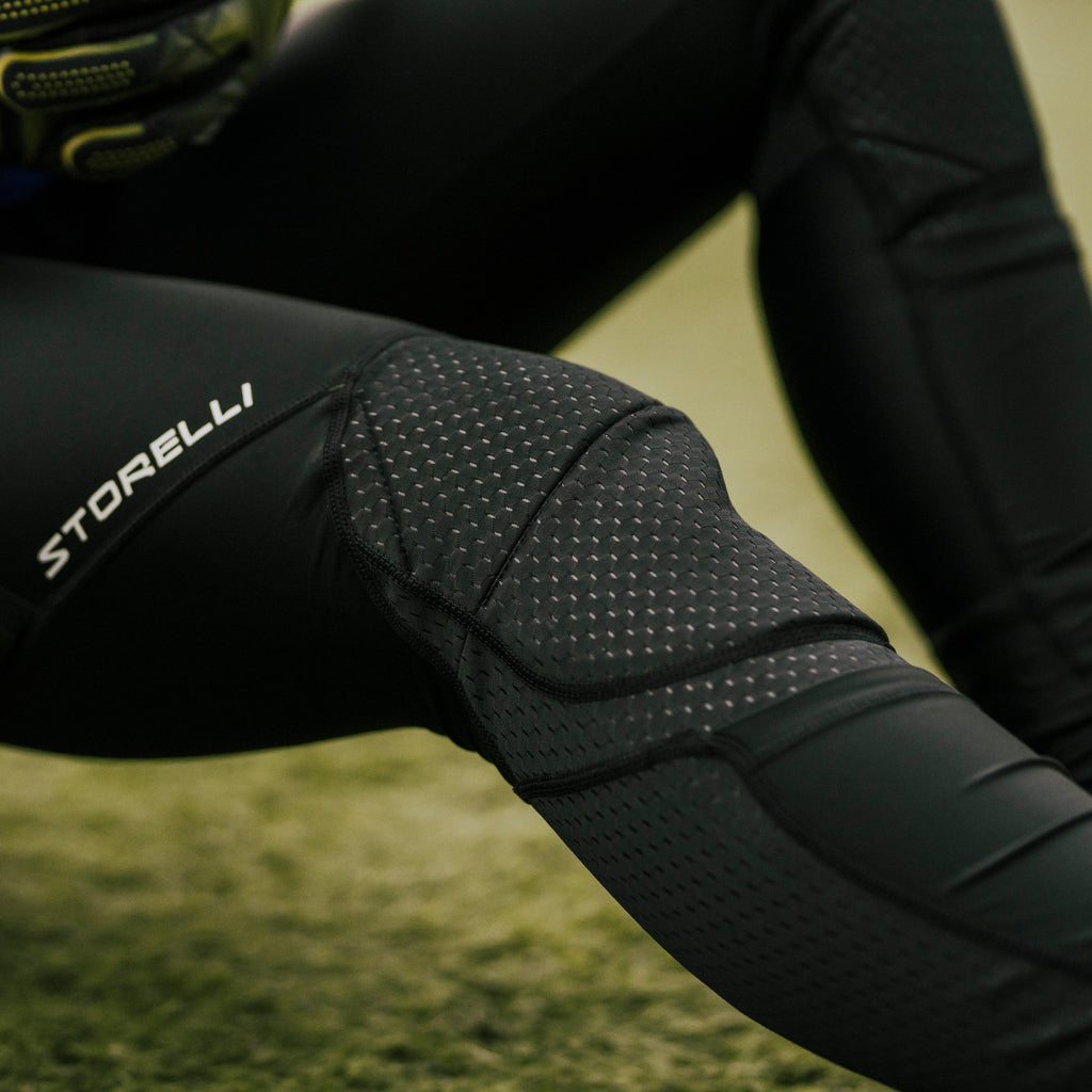 Storelli BodyShield 3/4 Goalkeeper Leggings 2, 3/4 Length Padded Soccer  Pants, Enhanced Lower Body Protection