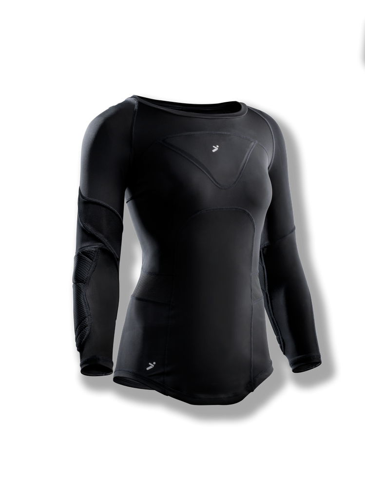 Women's 3/4 Black Undershirt for Soccer Goalkeepers