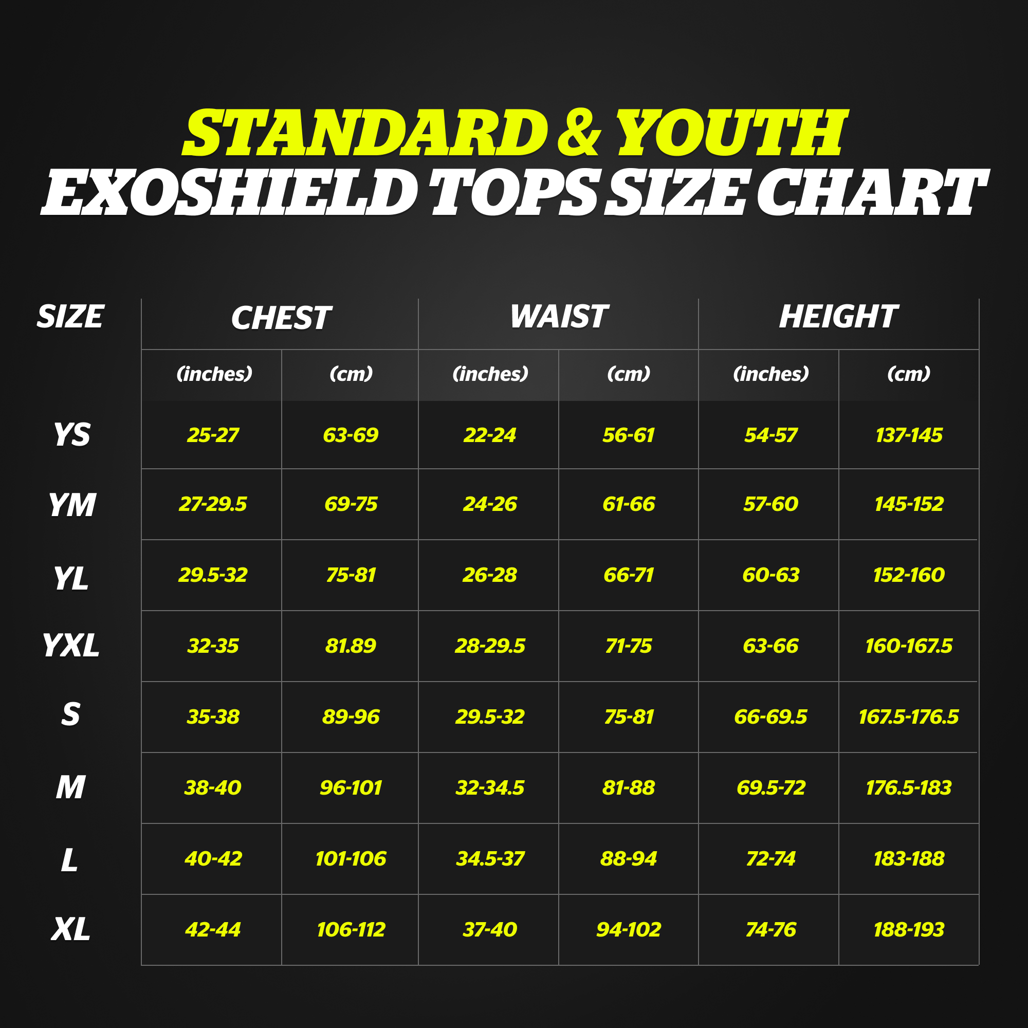 sizechart: