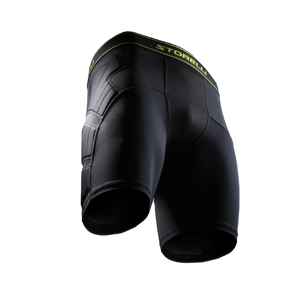 Storelli BodyShield Compression Soccer Sliding Shorts Black/White