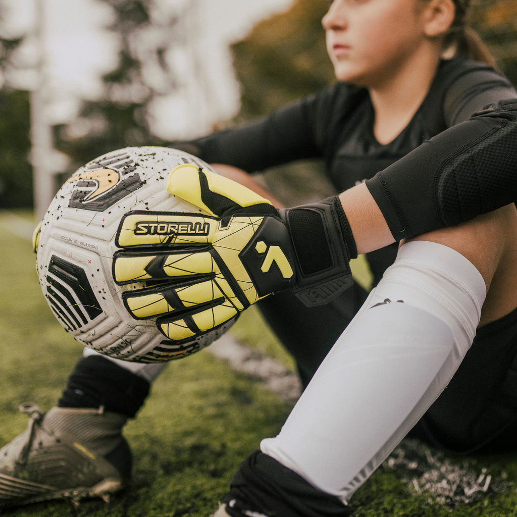 Storelli BodyShield Soccer Leg Guard & Shin Guard - Black/White (x2)