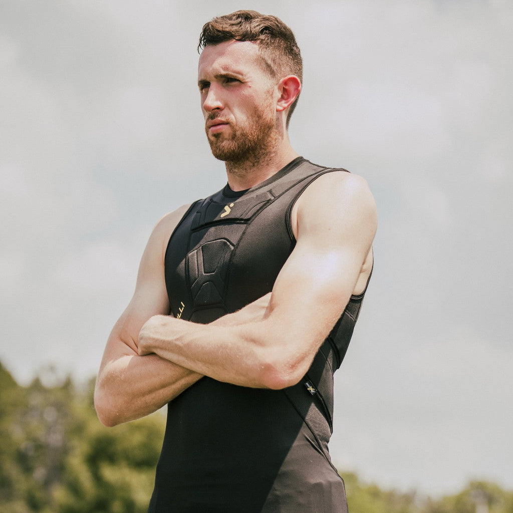 Storelli Bodyshield Sleeveless Compression Shirt - Black/White ...