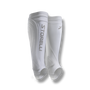 soccer ankle compression leg protection sleeve shin guard pocket white